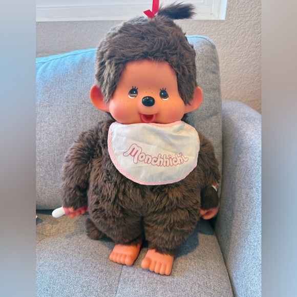 Very large Monchhichi vintage girl doll - Picture 4 of 9